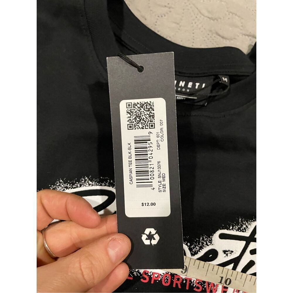 Sonneti London Finish Line Black T Shirt Medium Boys New — image 4 of 4